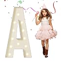 eufony Marquee Letters 4 Feet Tall, 4 FT Marquee Light Up Letters, Giant Light Up Letters 4FT for Birthday Party Baby Shower Gender Reveal Graduation Decorations, Letter A with LED Lights DIY Kit