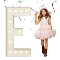 eufony Marquee Letters 4 Feet Tall, 4 FT Marquee Light Up Letters, Giant Light Up Letters 4FT for Birthday Party Baby Shower Gender Reveal Graduation Decorations, Letter E with LED Lights DIY Kit