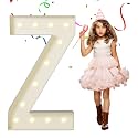 EUFONY Marquee Letters 4 Feet Tall, 4 FT Marquee Light Up Letters, Giant Light Up Letters 4FT for Birthday Party Baby Shower Gender Reveal Graduation Prom Decorations, Letter Z with LED Lights DIY Kit