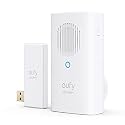eufy Security Video Doorbell Add-on Chime, Requires 2K (Battery Powered) or Video Doorbell Dual, Simultaneous Ringtone, Volume Control, Works with HomeBase 2/HomeBase 3