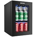 EUHOMY 24 Can Mini Fridge, 18L Beverage Refrigerator with Quiet Compressor