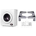 Euhomy 3.5cu.ft Compact Laundry Dryer Combo with Washing Machine Stand Base Laundry Pedestal, Horizontally Adjustable Base,4 Power Feet