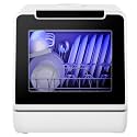 EUHOMY Countertop Dishwasher Portable, 8 Programs with 5L Tank, No Hookup