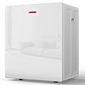 EUHOMY 1.5 Cu.ft. Portable Clothes Dryer, 850W Compact Dryer with Exhaust Hose, Mirror Finish, LCD Touch Panel, 4 Drying Modes, 5.5lbs Capacity, Portable Dryer for Apartments, Dorms, Rvs, White