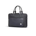 EUME 15L Executive Laptop Bag for Men | Water Resistant | Professional Messenger Bag | Tablet Compartment| Multiple Organisers | Upto 15.6" Laptop/MacBook | Vegan Leather Office Bag.