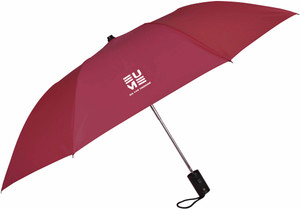 eume leatrix 21 inch 2 fold auto-open umbrella maroon