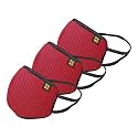 EUME Protect+ 95 Reusable and Washable Face Mask (UNISEX) - (Red, Pack of 3)