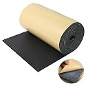 Eunice Sponge Neoprene Foam Sheet with Adhesive, 13 in x 80 in x 1/4 in
