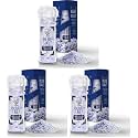 EUPHERBIA Blue Salt, Coarse, Rare Mineral Salt, High Potassium, Lower Sodium, Natural, Unprocessed, Hand Harvested, Kosher Certified (100g with Grinder) (Pack of 3)