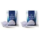 EUPHERBIA Blue Salt, Coarse, Rare Mineral Salt, High Potassium, Lower Sodium, Natural, Unprocessed, Hand Harvested, Kosher Certified (227g Coarse Refill) (Pack of 2)