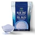 EUPHERBIA Blue Salt Fine Grind, Rare Mineral Low Sodium Salt, 227g Refill