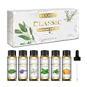 EUQEE 6 Pcs Pure Classic Essential Oils Set for Candle Making, Soap Making