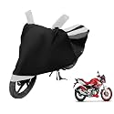 Euro Care Bike Cover Compatible with CBZ Extreme, Heatproof, Mirror Pocket, Dustproof, Belt &amp; Buckle, CBZ Extreme Bike Cover - 1 Unit, Black-White