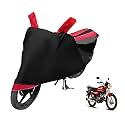 Euro Care Bike Cover Compatible with CD Dawn, Heatproof, Mirror Pocket, Dustproof, Belt &amp; Buckle, CD Dawn Bike Cover - 1 Unit, Black-Red