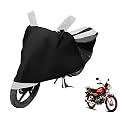 Euro Care Bike Cover Compatible with CD Dawn, Heatproof, Mirror Pocket, Dustproof, Belt &amp; Buckle, CD Dawn Bike Cover - 1 Unit, Black-White