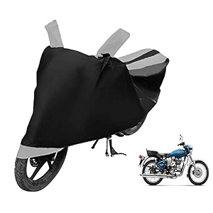 euro care bike cover compatible with re electra heatproof mirror pocket dustproof belt amp buckle electra bike cover - 1 unit black-silver