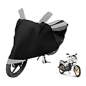 Euro Care Bike Cover Compatible with Star City with Mirror Pocket,Dustproof, Windproof, Belt Buckle, Star City Bike Cover- Black-Silver - 1 Unit