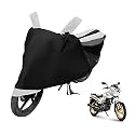 Euro Care Bike Cover Compatible with Star City with Mirror Pocket,Dustproof, Windproof, Belt Buckle, Star City Bike Cover- Black-White - 1 Unit