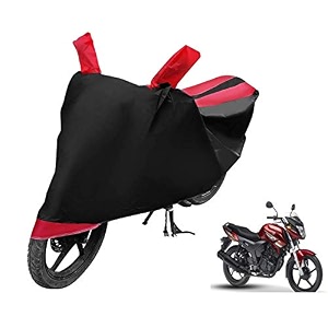 euro care bike cover compatible with sz-r heatproof mirror pocket dustproof belt amp buckle sz-r bike cover - 1 unit black-red