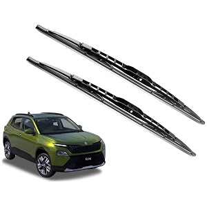 euro care metal type wiper blade compatibility with skoda kylaq windshield car wiper blade size d-24p-18