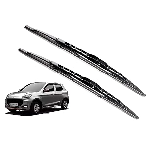 euro care metal type wiper blade compatibility with maruti alto model - 2022-till date windshield car wiper blade size d-22p-13