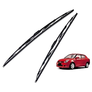 euro care metal type wiper blade compatibility with maruti suzuki swift dzire 2017 model  2017-till date windshield car wiper blade size d-21p-19