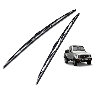 euro care metal type wiper blade compatibility with maruti suzuki gypsy windshield car wiper blade size d-12p-12