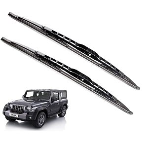 euro care metal type wiper blade compatibility with mahindra thar 2020-till date windshield car wiper blade size d-14p-14