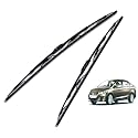 Euro Care Metal Type Wiper Blade Compatibility with Maruti Suzuki Ciaz Windshield Car Wiper Blade Size D-24,P-16
