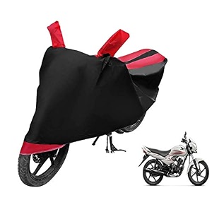 euro care bike cover compatible with dream neo heatproof mirror pocket dustproof belt amp buckle dream neo bike cover - 1 unit black-red