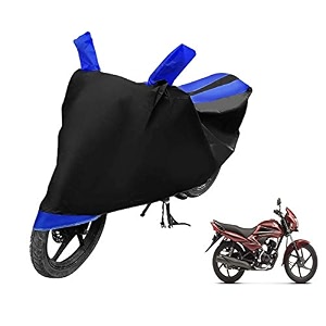 euro care bike cover compatible with dream neo heatproof mirror pocket dustproof belt amp buckle dream neo bike cover - 1 unit black-blue