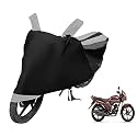 Euro Care Bike Cover Compatible with Dream Neo, Heatproof, Mirror Pocket, Dustproof, Belt &amp; Buckle, Dream Neo Bike Cover - 1 Unit, Black-Silver