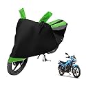 Euro Care Scooty Cover Compatible with Victor with Mirror Pocket,Dustproof, Windproof, Belt Buckle, Victor Scooty Cover- Black-Green - 1 Unit