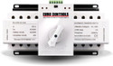 Euro Controls ATS 4 POLE 63A Auto Transfer Switch Dual Source - Motorized switching - Control signal - Wide Wire Connector (White, Pack of 1)