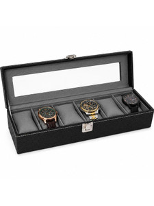 EURO KOZA Watch Box Organizer 6 Slots
