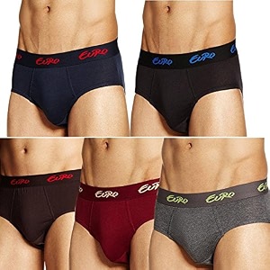 EURO Rupa Mens Multicolor Cotton Brief Pack