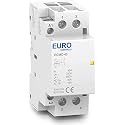 EuroControls Euro Modular Power Contactor ECMC Series - Volts 230 AC - Copper coil heavy duty - Low switching noise - Din mounting compact size - fits in MCB Distribution box (25A 4NO 4Pole 230v)