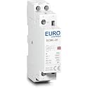 EuroControls Euro Modular Power Contactor ECMC Series - Volts 230 AC - Copper coil heavy duty - Low switching noise - Din mounting compact size - fits in MCB Distribution box (25A 4NO 4Pole 230v)