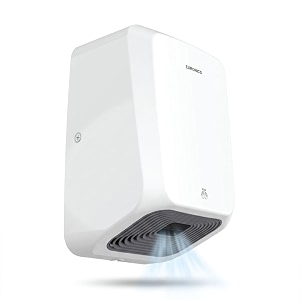 euronics automatic commercial abs plastic hand dryer  1200w touch-free sensor hand dryer  100 ms high-speed airflow  fast drying  wall mounted electric hand dryer for commercial washrooms  airis