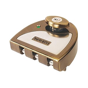 europa v321ab vertical interlocking main door lock gold antique brass finish