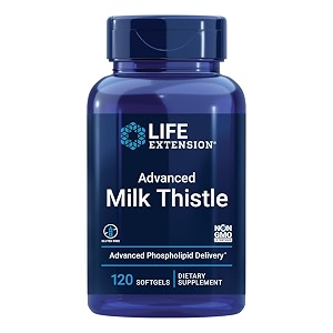 european milk thistle by life extension 120 softgels
