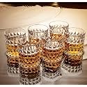 European Premium Crystal Whiskey Glass Set of 6-310ml, Transparent (New Imported Diamond Cut Barware Glasses for Daily Use)