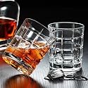 European Premium Crystal Whiskey Glasses Set of 6-310ml, Transparent (Imported Big Square Whisky Glass for Scotch, Bourbon, Liquor, Drink Glasses)