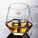 European Premium Whiskey Glasses Set of 6-310ml,Transparent Stylish Crystal Octa Sturdy Shape Whisky Glass for Scotch, Bourbon, Liquor (Great Glasses for Tableware Guest)