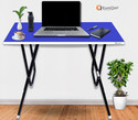 EuroQon Kids Workstation Foldable Engineered Wood Study Table (Finish Color - Blue, Pre-assembled)