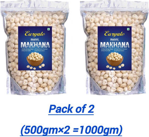 euryale natural high protein makhana lotus seeds 1000 fox nut 2 x 500 g