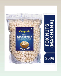 euryale natural high protein makhana lotus seeds250gm fox nut 1 x 250 g