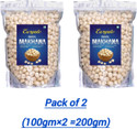 euryale Natural High Protein Makhana Lotus Seeds (100gm) Fox Nut (2 x 100 g)
