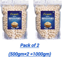 euryale Natural High Protein Makhana Lotus Seeds (1000) Fox Nut (2 x 500 g)