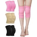 Eurzom 3 Pairs Dance Knee Pads Women Non-Slip